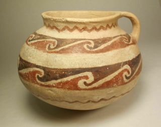 Rare and Fine Casas Grandes Villa Ahumada Polychrome Pitcher 1350 - 1450 A.  D. 6