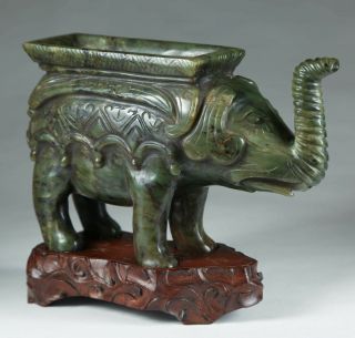 Chinese Antique Jade Carving Elephant - Ming Dynasty Or Earlier