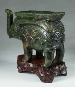 Chinese Antique Jade Carving Elephant - Ming Dynasty or earlier 3