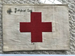 Ww2 German Red Cross/first Aid Armband (named)