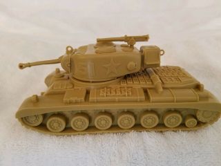Vintage Marx Play Set Desert Fox Toy Tank Army Usa 51 Battleground Tan Play Set