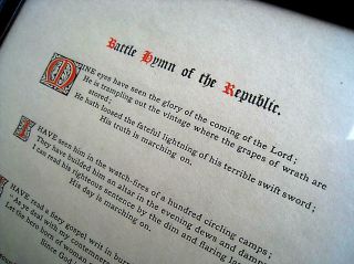 Julia Ward Howe Battle Hymn of the Republic Signed Broadside Printing Civil War 2