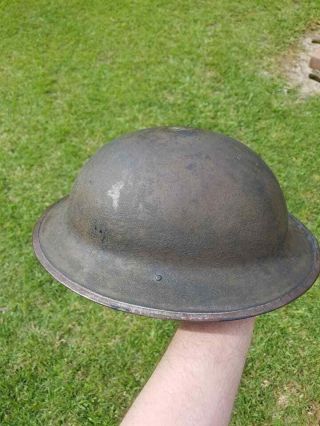 RARE WWI US issued,  dough boy helmet,  III Corp 3rd Corps over 1st & 2nd Division 5