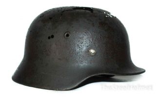 Ww2 German Helmet M40 Size 64.  The Battle For Stalingrad.  World War Ii Relic