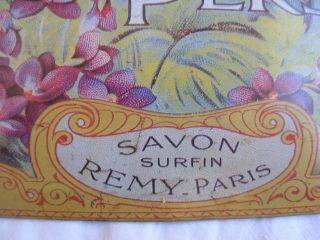 ANTIQUE FRENCH SOAP ADVERTISING,  SAVON REMY,  LITHOGRAPH ON METAL,  EARLY XX CENTURY. 7