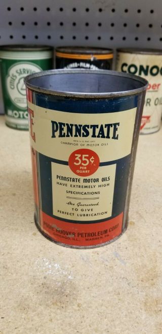 PENNSTATE 100 Pure Pennsylvania Motor Oil Can. 2