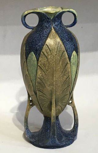 Early 20th Century Art Nouveau Czech Amphora Ware Vase