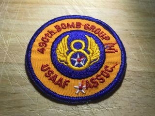 1950s/1960s? Us Army Air Force Patch - 490th Bomb Group Usaaf Assoc -