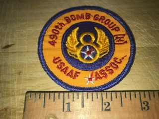 1950s/1960s? US ARMY AIR FORCE PATCH - 490th Bomb Group USAAF ASSOC - 2