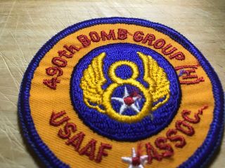 1950s/1960s? US ARMY AIR FORCE PATCH - 490th Bomb Group USAAF ASSOC - 4