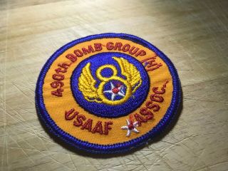 1950s/1960s? US ARMY AIR FORCE PATCH - 490th Bomb Group USAAF ASSOC - 5