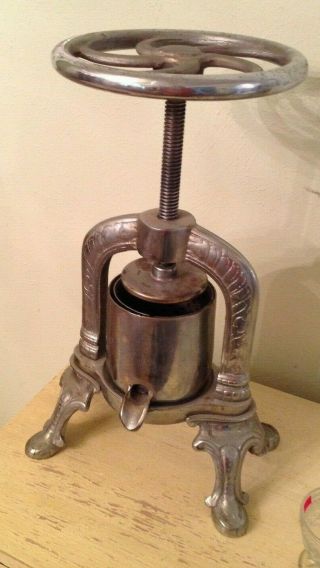 Antique French Duck (wine,  Fruit) Press 1900 