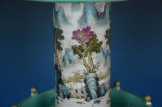 ULTRA RARE ANTIQUE CHINESE FAMILLE ROSE PORCELAIN VASE MARKED YONGZHENG A8878 6