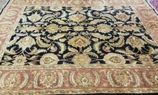 Fine Durable Luxury Hand - Knotted Turkish Oushak Tribal Rug 100 Wool 8 