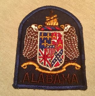 Ww2 Alabama State Guard Patch 1st Design 1941 - 1942