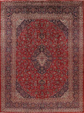 Kashmar Persian 10x13 Wool Hand - Knotted Geometric Oriental Area Rug 12 