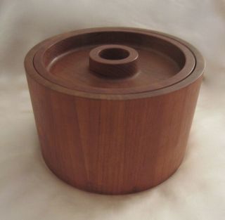 Mid Century Modrn Dansk Jens Quistgaard Teak Ice Bucket Made In Denmark