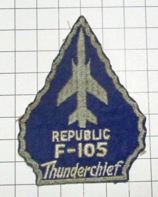 Usaf Military Patch Air Force F - 105 F105 Thunderchief Arrowhead Oldie Twill