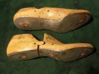 Vintage Pair Wood 400 Size 10 - 1/2 E UNITED LAST Shoe Industrial Last D - 33 6