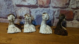 4 Vtg.  Cast Iron Tub Feet Ball Claws Two 6 " And Two 6 7/8 "