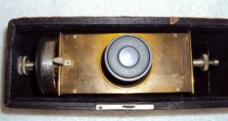 Bausch & Lomb Optical Antique Brass Specialized Lens Precision Wheel Mechanism