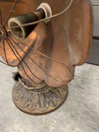 Vintage Universal Landers Frary & Clark Ornate Copper Electric Tabletop Heater 2