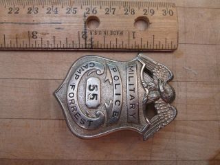 US Army Military Police MP Badge Camp Forrest Tullahoma,  Tennessee WW2 Era 2