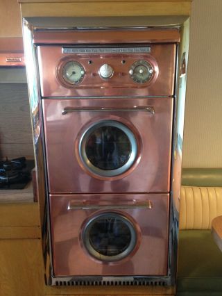 Copper Oven/broiler.  Western Holly Gas Ht: 46 " W: 21 1/2 " D: 24 " 1955
