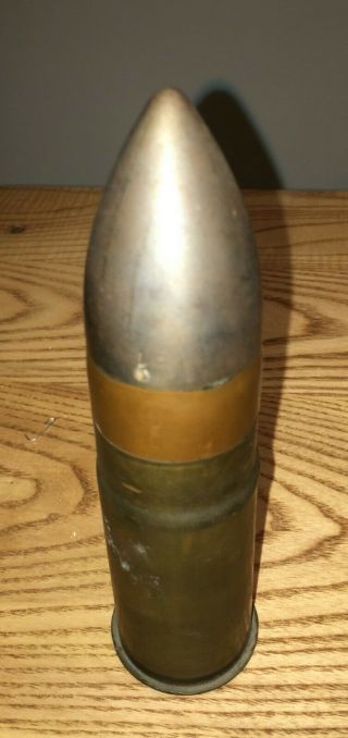 Vintage Winchester Company 37 Mm Brass Militia War Gun Bullet Model Of 1916