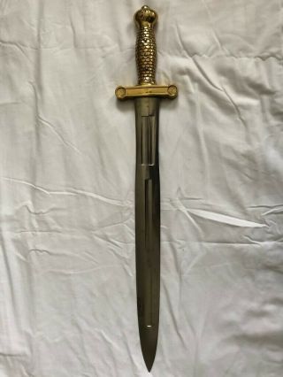 U.  S.  Model 1832 Artillery Short Sword by Ames - Manufactured in 1855 - Appraised 4