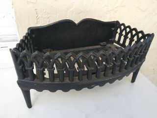 Antique Vintage Unknown Make Cast Iron All Fireplace Coal Grate 50 - 20