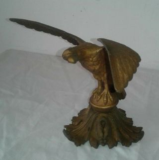 EAGLE FINIAL Eagle Decorative Architectural Finial Federal Style Gilded Metal 4