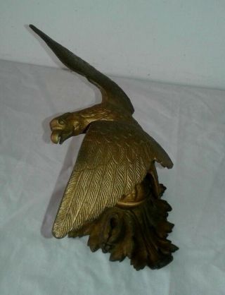 EAGLE FINIAL Eagle Decorative Architectural Finial Federal Style Gilded Metal 7