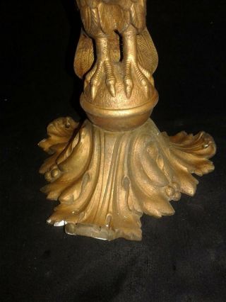 EAGLE FINIAL Eagle Decorative Architectural Finial Federal Style Gilded Metal 8