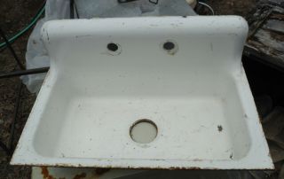 Standard Sanitary 30 X 18 Vintage Cast Iron Porcelain Farm Sink