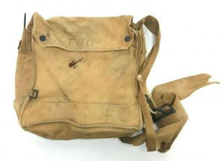 Ww1 British Gas Mask Bag And Abused " Fjd "