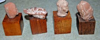 4 - Ancient Greco - Roman Greek Terracotta Head Bust Figure Artifact - Figures 4