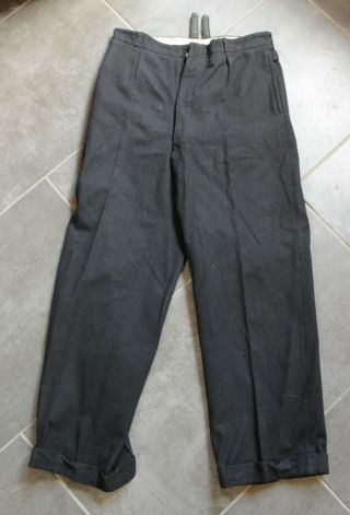German Ww 2 - Black Elite Pants / Trousers