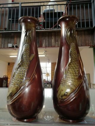 Antique Japanese Bronze Vases