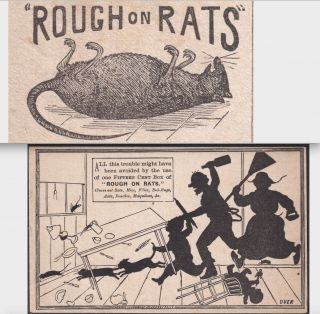 Skinny Men Sexual Health Renewer 1800s Rough On Rat Poison Quack Cure Trade Card