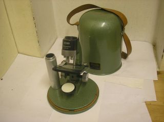 Meopta Praha Cased Portable Microscope Czech