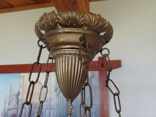 Arts & Crafts/mission Brass chandelier,  light fixture,  antique,  sconce,  lamp 14 3