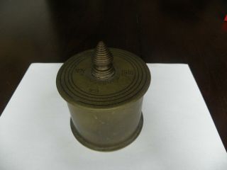 Ww1 Royal Flying Corps Trench Art Tobacco Jar Shell Case