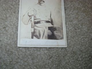 Armed CONFEDERATE OFFICER from Quincy Illinois CDV 7