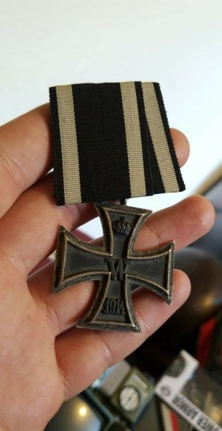 Wwi Imperial German Iron Cross 2nd Class Parade Mounted Drp Marked