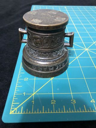 Antique Brass Mortar & Pestle Richard Startyn Mortar & Pestle 8