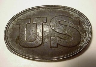 Civil War United States Cartridge Box Plate Dug Up Gettysburg Artifact