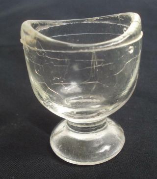 19c.  Antique Medical Glass Eye Bath Cup – Scarce