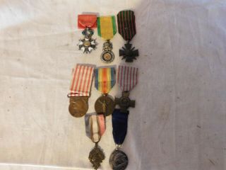 Ww1 French Medal Group,  Including Legion Of Honor,  And 50 Year Anniversary Of Ww