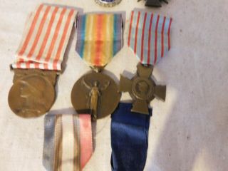 WW1 French medal group,  Including Legion of Honor,  and 50 year anniversary of WW 4